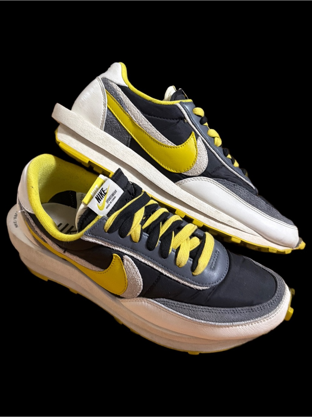 Nike LD WAFFLE X SACAI Undercover Black Bright Citron Men’s size 11.  🦅